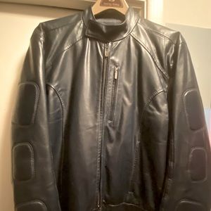 Vintage G-Star motocross leather jacket